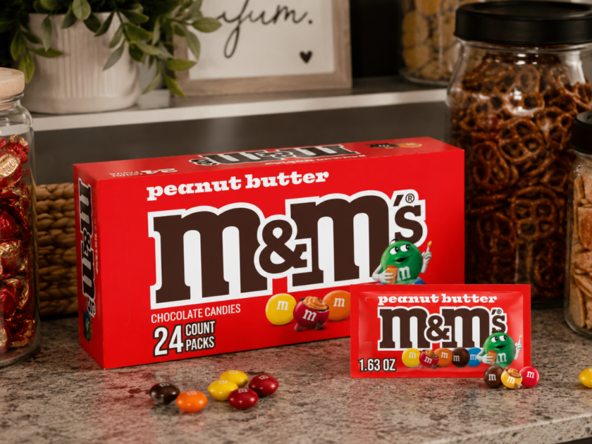 M&M’S Peanut Butter Chocolate Candy Snacks 24ct Only $13.xx on Amazon (Reg $16) – Full Sized Bags!