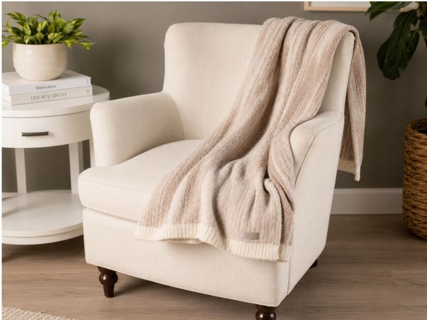 Barefoot Dreams CozyChic Textured Blanket Only $39.xx at QVC (Reg. $105)