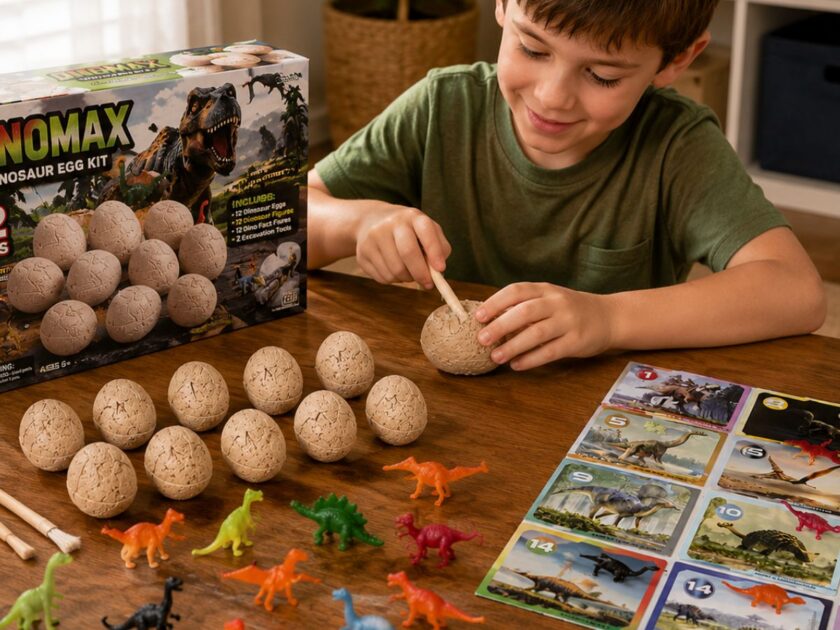 Dinomax Dinosaur Egg Kit JUST $7.99 Shipped (Reg. $20) – 15 Eggs with Learning Cards!