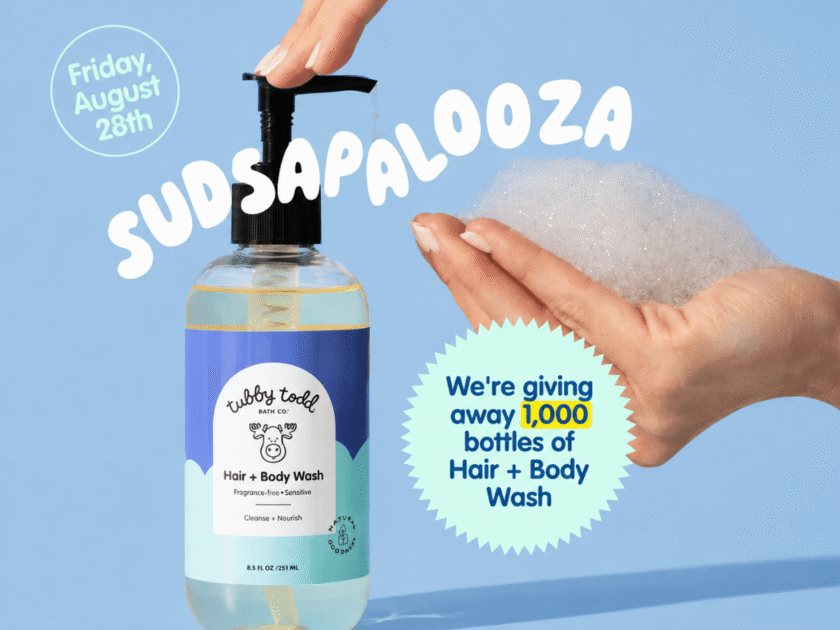 1,000 Will Score FREE Hair + Body Wash from Tubby Todd in Celebration of their Sudsapalooza!!