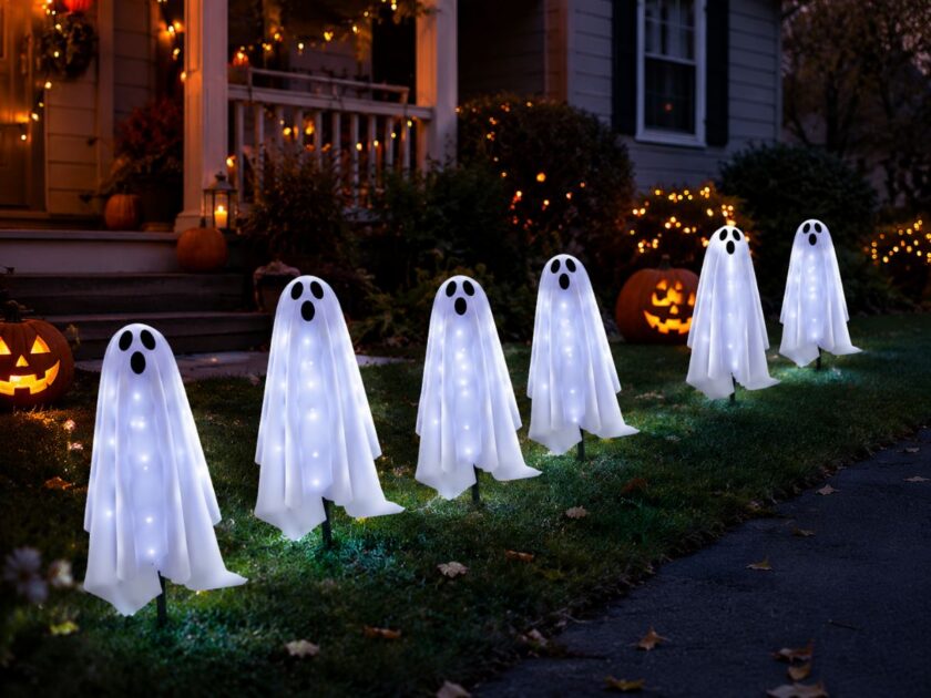 Outdoor Solar Halloween Ghost Lights, 6 Pack Only $15.xx on Amazon (Reg. $30)