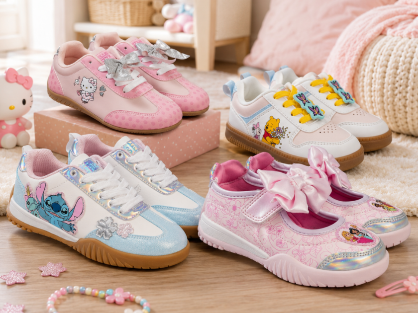 New Adorable Girls Sneakers at Walmart! Hello Kitty, Stitch, Princess & More