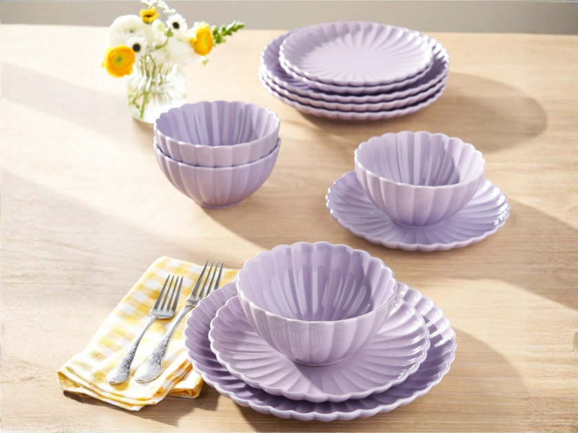 The Pioneer Woman Colette 12-Piece Stoneware Dinnerware Set Only $29 at Walmart (Reg $56)