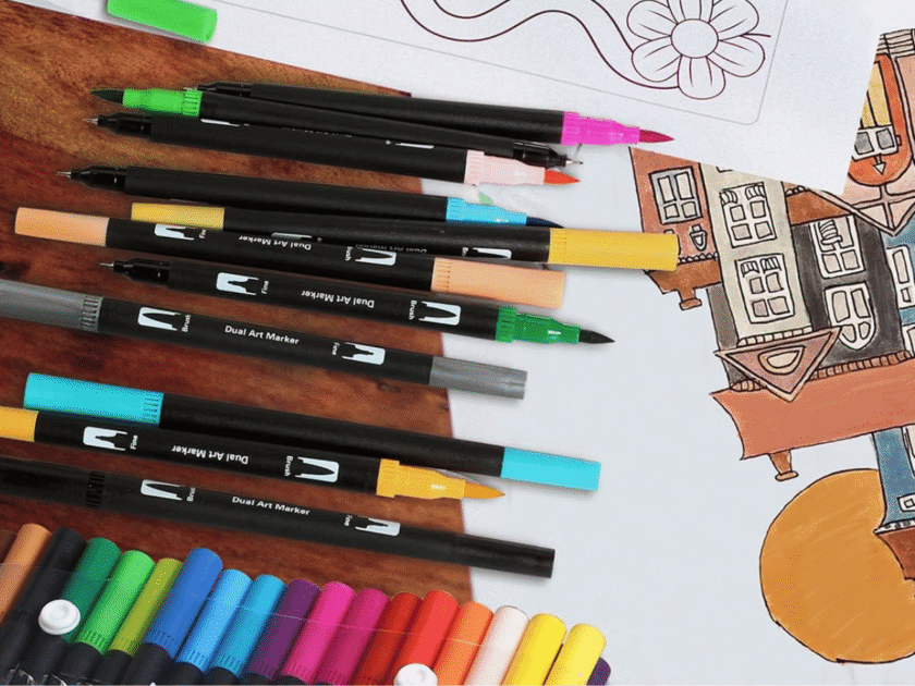 36-Count Brush Markers Only $4.xx on Amazon