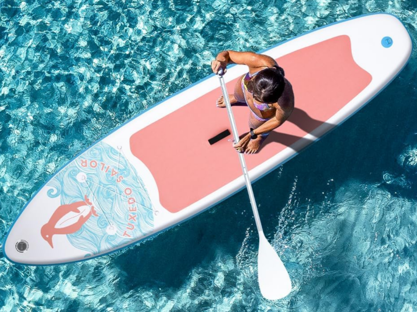 Tuxedo Sailor Inflatable Paddle Board Only $84.xx on Amazon (Reg. $180)