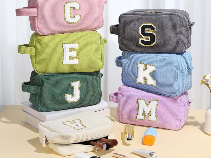 Custom Initial Make Up Bag ONLY $6.xx at Amazon (Reg. $16)