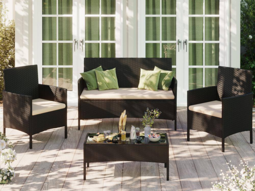 Wicker 4-Piece Patio Set Only $159 Shipped (Reg. $228)