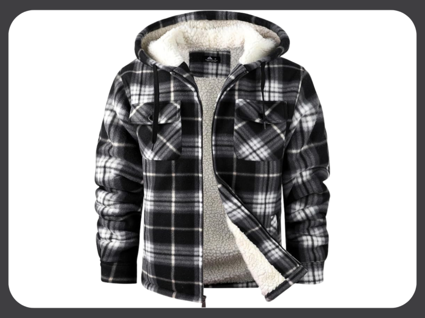 SCODI Men’s Flannel Fleece Sherpa Lined Shirt Jacket Only $19.xx on Amazon (Reg. $80)