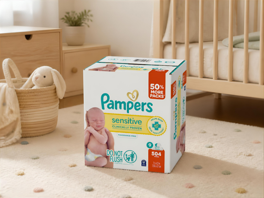 Pampers Sensitive Baby Wipes 9 Pk Only $ $12.xx WYB 2! (Reg $18)