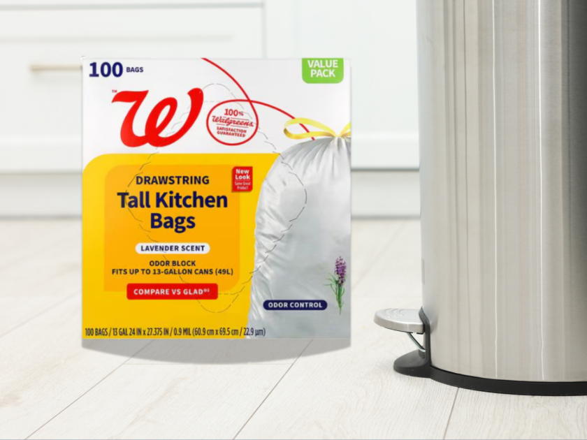Walgreens Drawstring Tall Kitchen Bags 100-Count Just $9.99 (Reg $18)