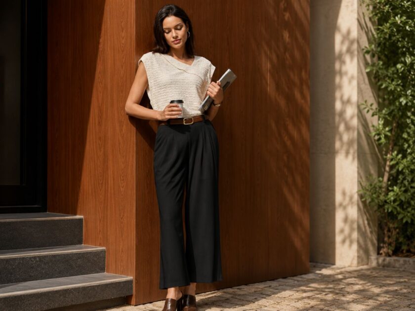 Women’s Waffle Wide Leg Pants Only $19.xx (Reg. $37)
