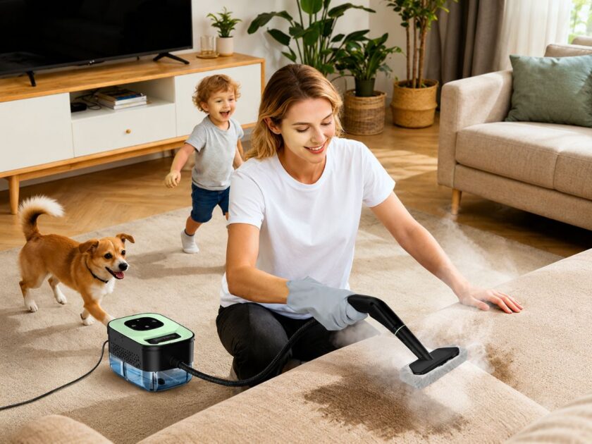 Portable Handheld Steam Cleaner with 16 Multi-Purpose Accessories Only $59.xx on Amazon (Reg. $100)