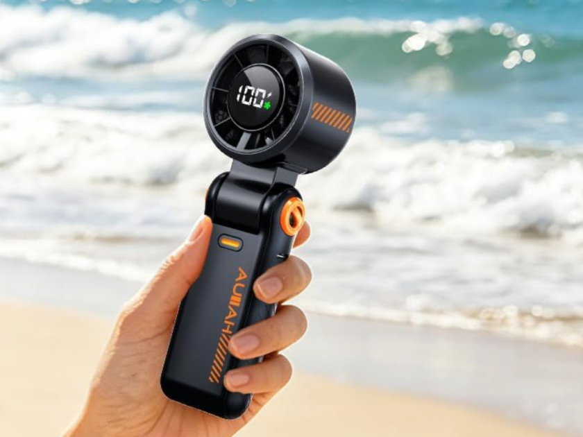 AUIIAH Portable Handheld Turbo Fan Only $8.xx on Amazon (Reg. $17)