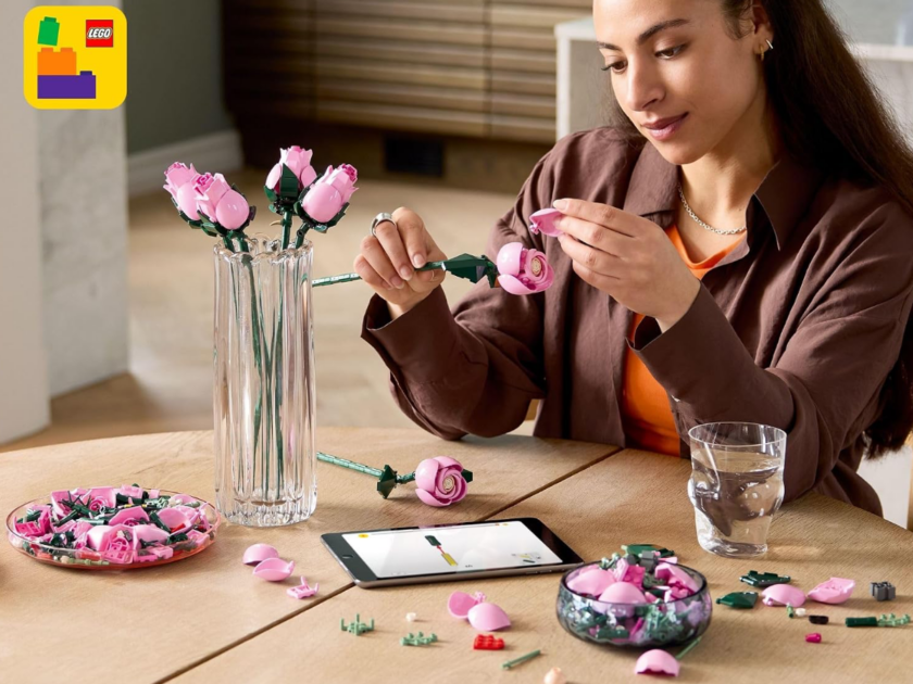 LEGO Botanicals Bouquet of Pink Roses Only $47.xx on Amazon (Reg $60)