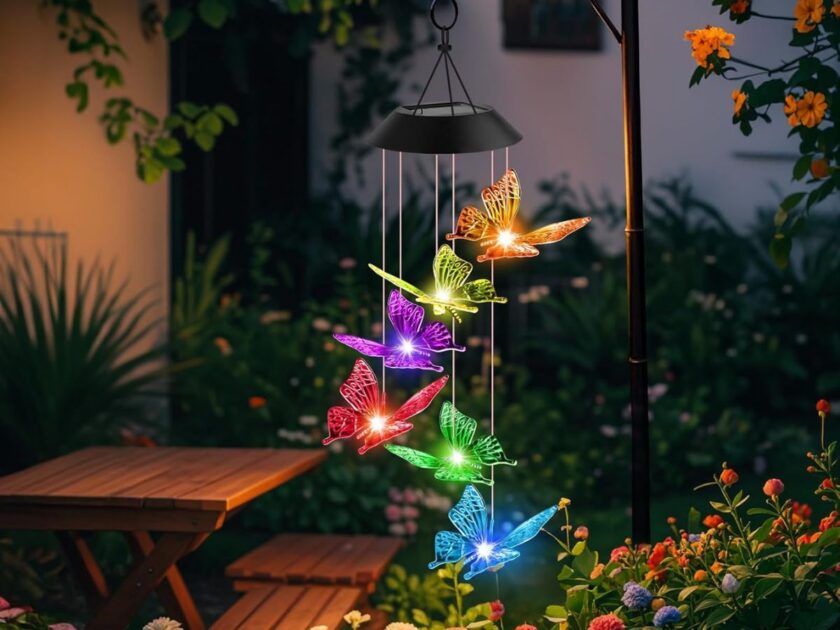 Butterfly Solar Wind Chime Only $9 on Amazon (Reg. $15)