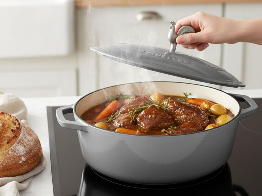 MUELLER HOME 5.5 Quart Enameled Cast Iron Dutch Oven Only $49.xx on Amazon (Reg. $100)