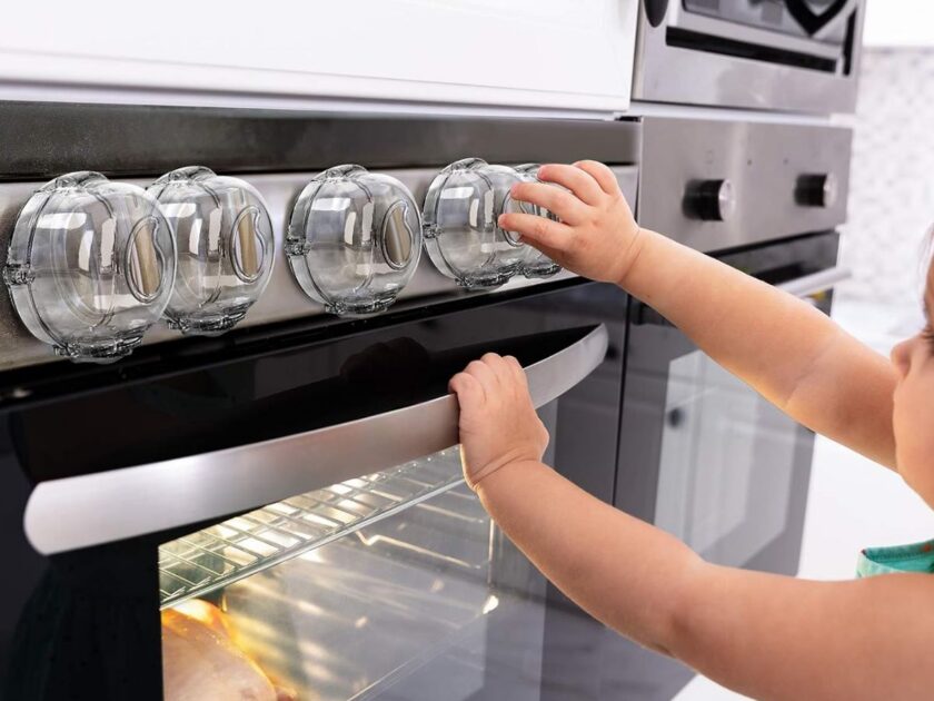 Universal Baby Proof Stove Knob Covers, 5 Pack Only $14.xx on Amazon (Reg. $23) – Includes One Oven Safety Lock!
