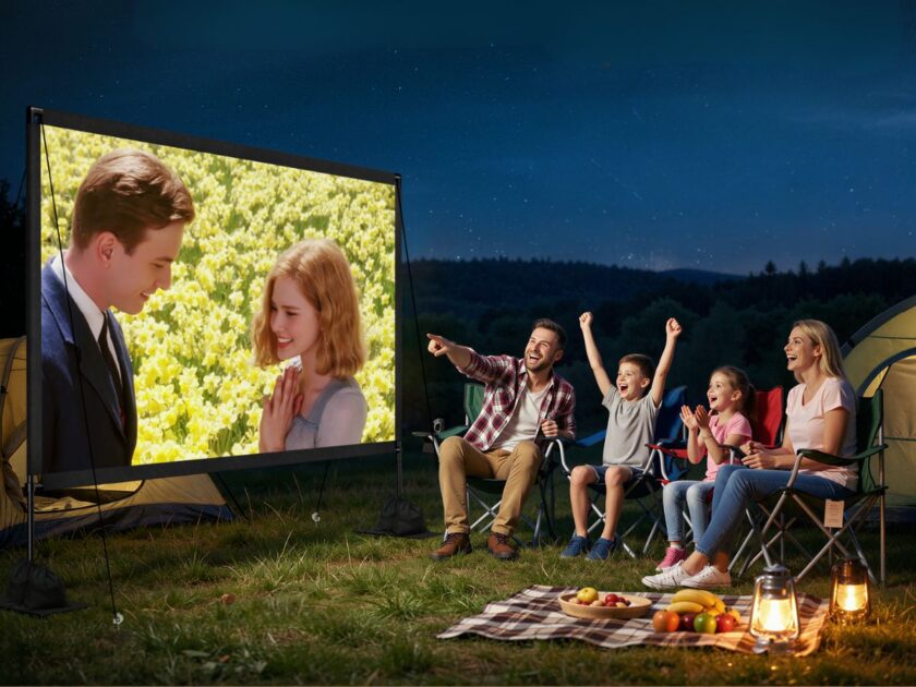 Portable Projector Screen with Stand & Storage Bag Only $59.xx on Amazon (Reg. $100)