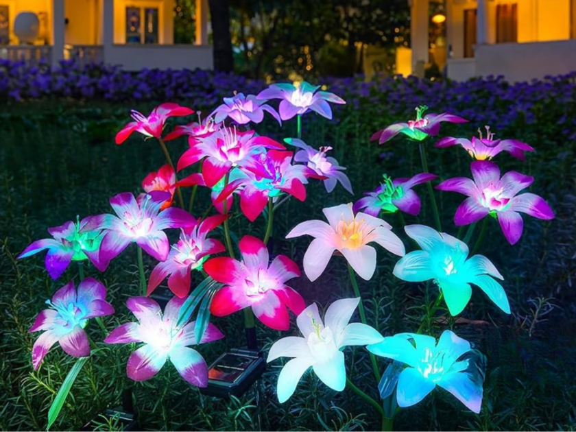 Blooming Lily Solar Flowers 4-Pack Only $14.xx on Amazon (Reg $30) – GREAT Reviews!