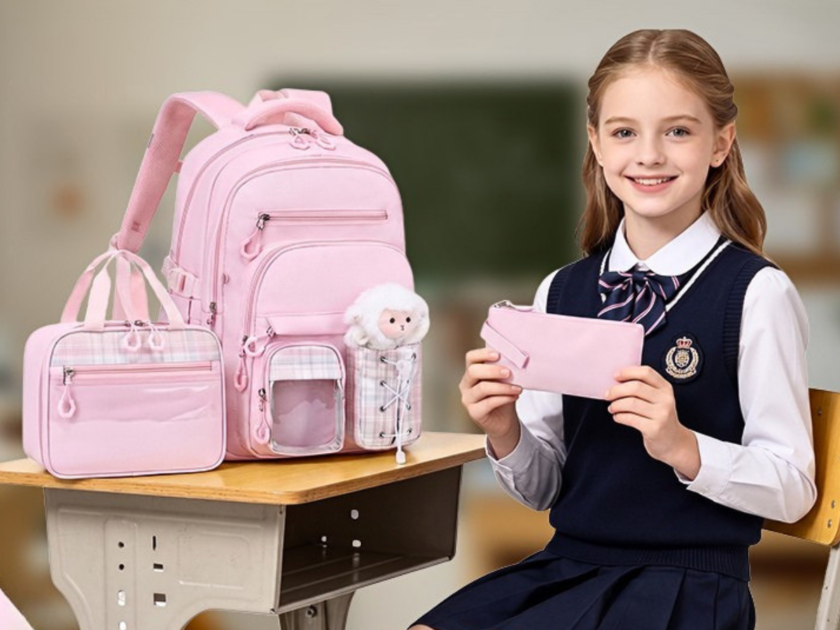 GeeWin Girls Backpack w/ Lunch Box & Pencil Case Only $13.xx on Amazon (Reg $40)!