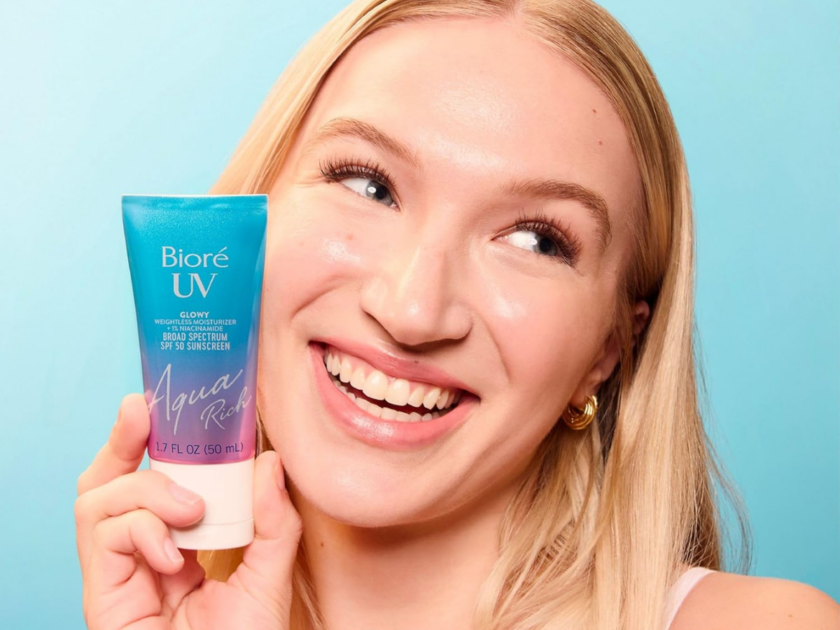Biore UV Aqua Rich Glow Enhancing Moisturizer SPF 50 Only $6.xx on Amazon (Reg $17)