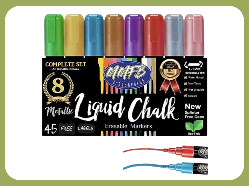 Metallic Liquid Erasable Chalk 8-Pack Just $5.99 (Reg $10)