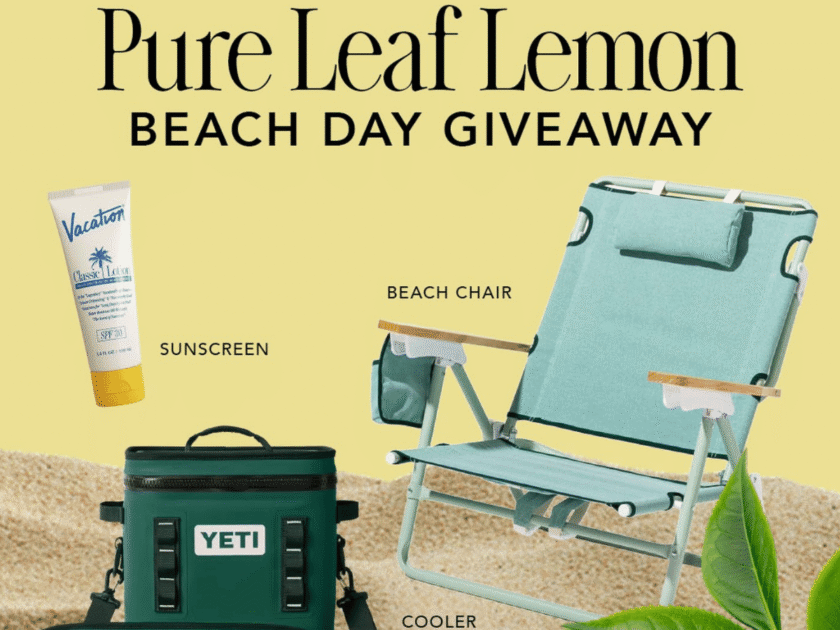 9 Win a Prize Pack in The Pure Leaf Lemon Beach Day Giveaway!