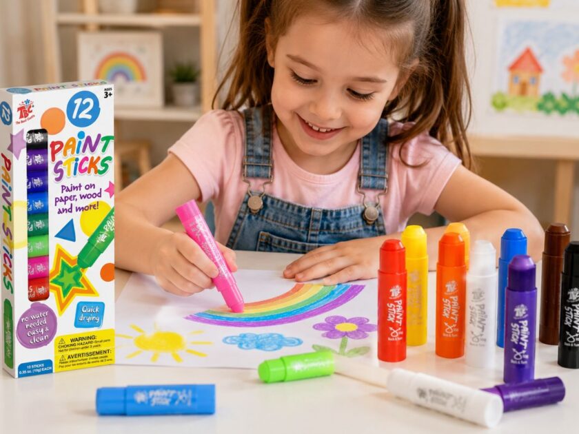 Non-toxic Washable Paint Sticks for Kids, 12 Pack Only $6.xx on Amazon (Reg. $14)