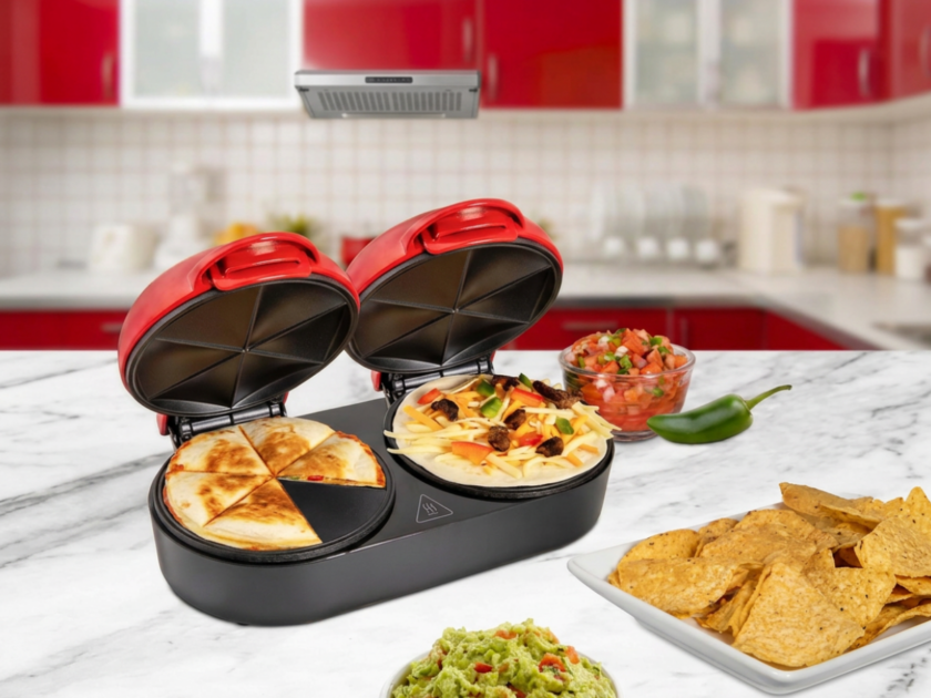 Nostalgia Taco Tuesday Double Street Taco Quesadilla Maker Only $15.xx on Amazon (Reg $25)