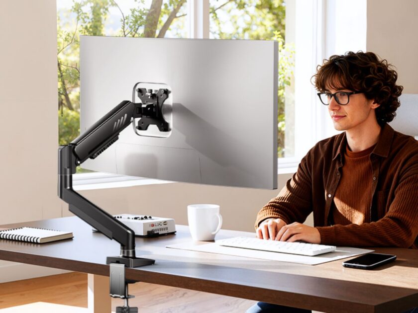 Adjustable Single Monitor Arm Mount Only $19.xx on Amazon (Reg. $32)