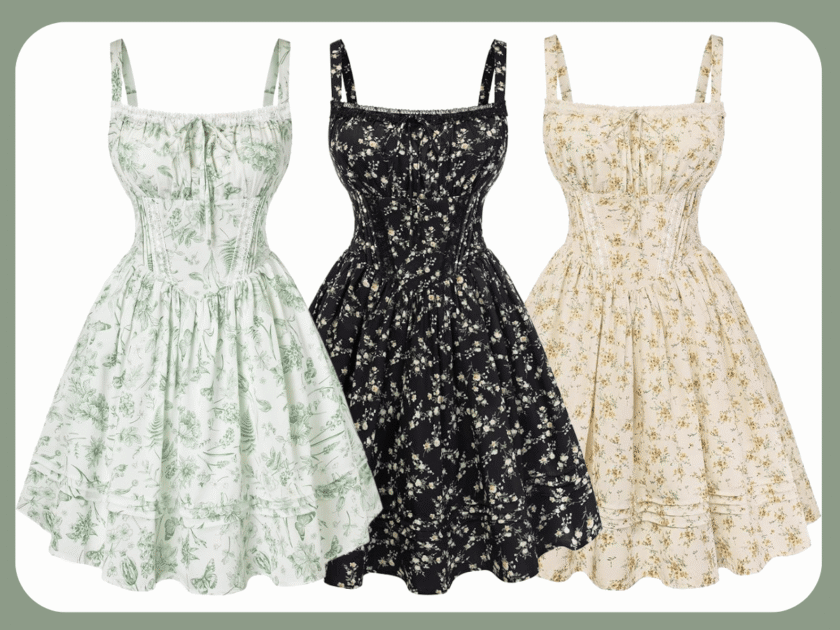 Floral Corset Dress Summer Mini Dresses From $14.xx (Reg. $50)