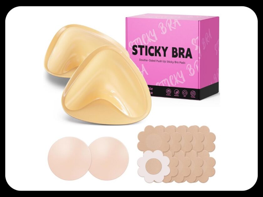 Double-Sided Push up Sticky Bra with Pasties & Covers Only $13.xx on Amazon (Reg. $33)
