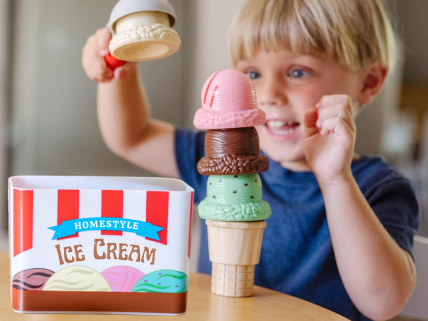 Melissa & Doug Scoop and Stack Ice Cream Playset $11.xx on Amazon (Reg $40)!