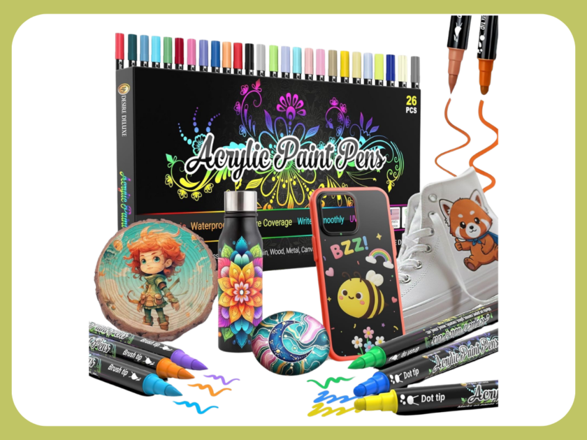 Dual-Tip Acrylic Paint Pens 26-Count Only $4.xx on Amazon (Reg $9)