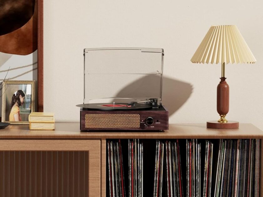 Vinyl Record Player with Built-In Bluetooth Only $29.xx on Amazon (Reg. $60)