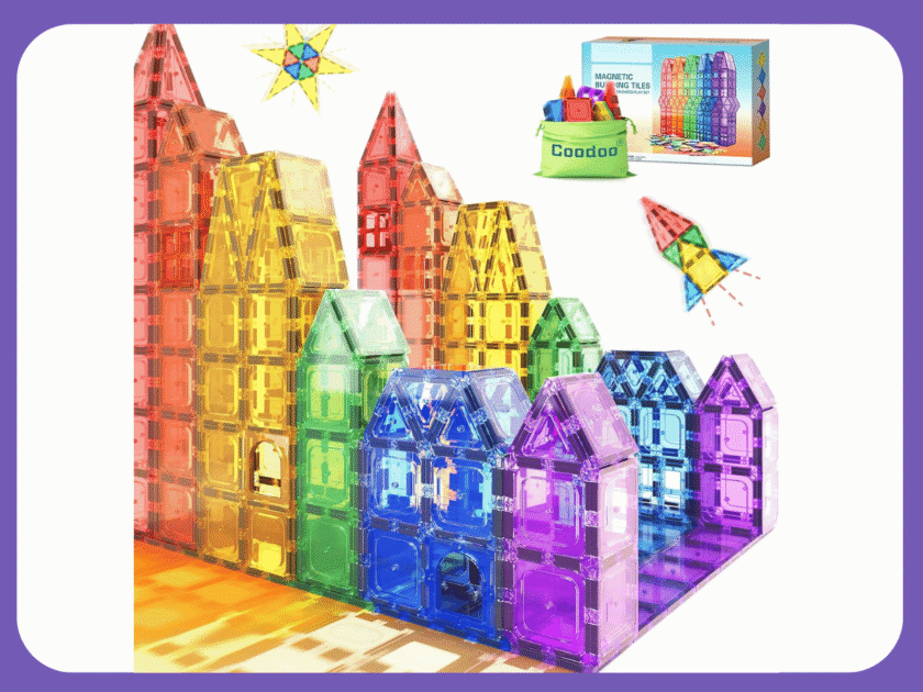 40PC Magnetic Tile Building Block Set Just $10.xx on Amazon (Reg. $30)