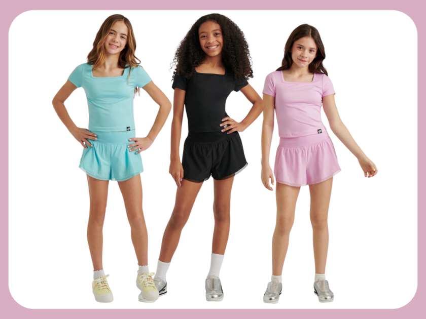 Justice Girls Mesh Hem Tulip Short Set Only $10 at Walmart (Reg $25)!