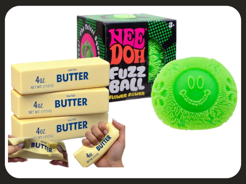 Viral NeeDoh Fuzz Balls Or 3-Piece Butter Squishies Just $4.99!