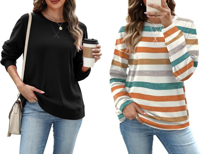 Women’s Crewneck Sweatshirts only $9.xx on Amazon! (Reg $20)