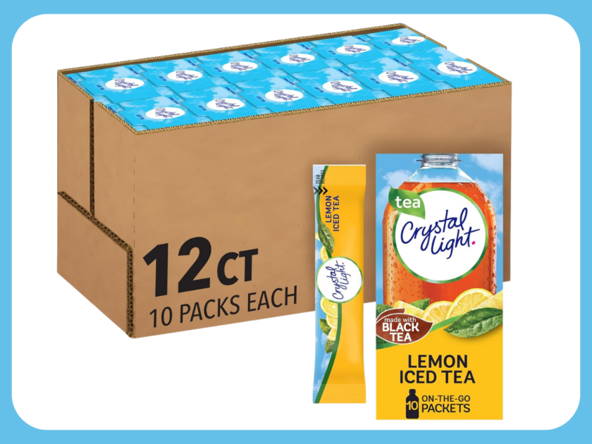 Crystal Light Lemon Iced Tea Drink Mix 120-Count Only $8.xx on Amazon (Reg. $36)