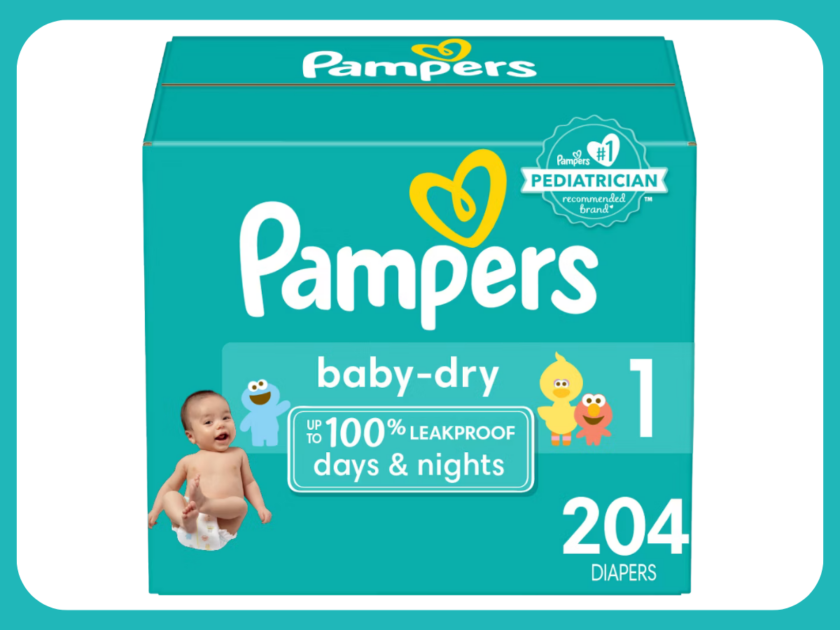 RUN! $16.80 Pampers Baby Dry Diapers 204 Count (Reg.$48)