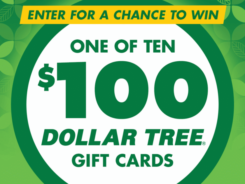10 Win a $100 GC in The Dollar Tree Anniversary Giveaway!