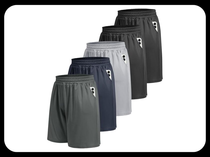 Men’s Quick-Dry Athletic Gym Shorts, 5 Pack Only $19.xx on Amazon (Reg. $34)