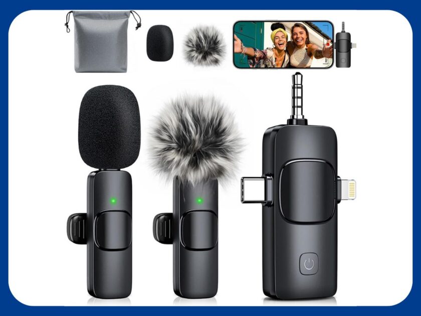 Wireless Mini Clip-On Microphone, 2 Pack Only $9.xx on Amazon (Reg. $14)