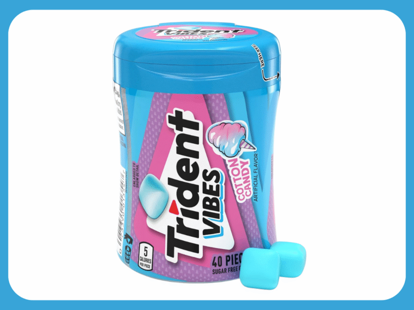 Trident Vibes Sugar-Free Chewing Gum Cotton Candy Only $3.xx on Amazon (Reg $5)