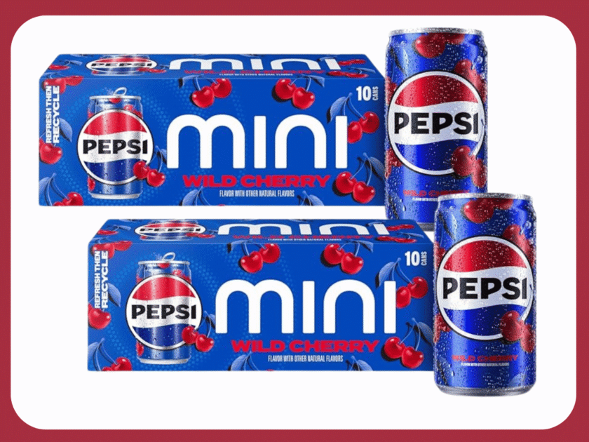 20 Cans Pepsi Wild Cherry Soda Minis Just $5.xx on Amazon (Reg. $13)
