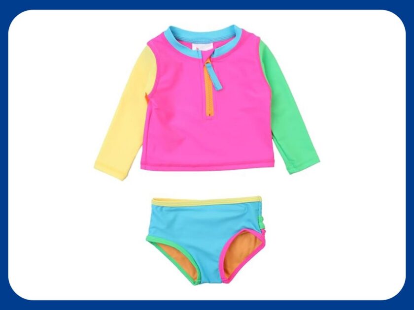 RuffleButts Long Sleeve 2 Piece Swimsuit Set for Babies & Toddlers Only $24.xx on Amazon (Reg. $46)