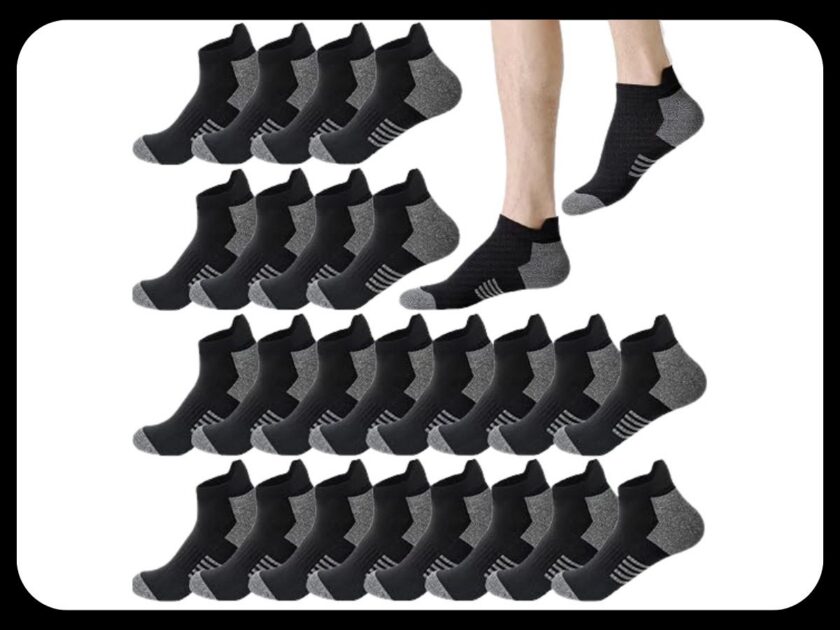 Athletic Ankle Socks for Men, 12 Pairs Only $4.xx on Amazon (Reg. $10)