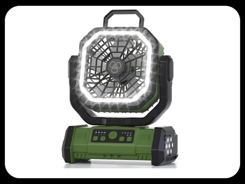 Portable Rechargeable Fan with LED Light & Remote Only $29.xx on Amazon (Reg. $50)