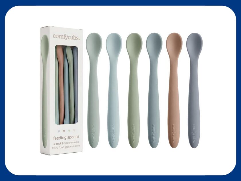 Comfy Cubs Silicone Baby Spoons, 6 Pack Only $9.xx on Amazon (Reg. $20)